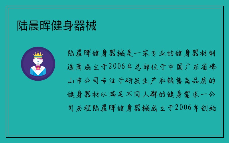 陆晨晖健身器械